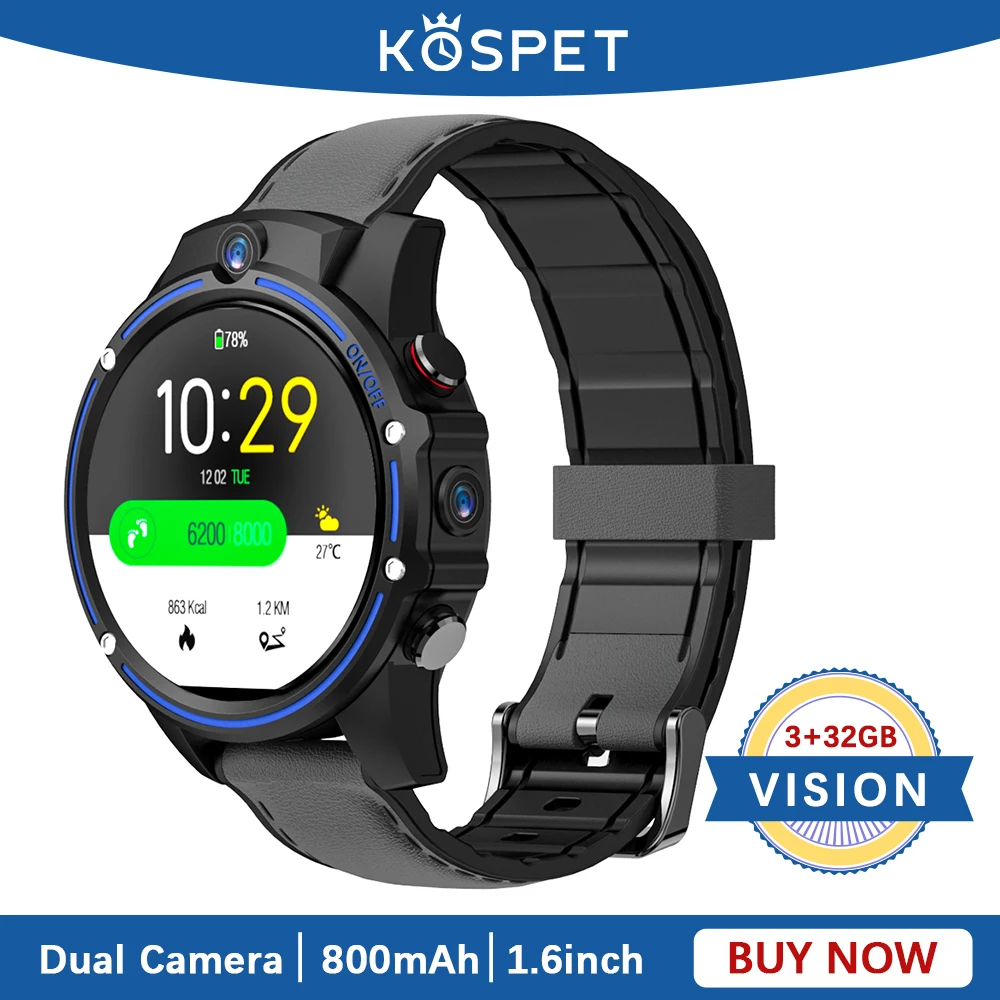 new bluetooth smart watch 4g wifi gps heart rate for android ios