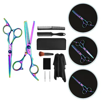 

1 Set of Hairdressing Scissors Kit Barber Scissors Flat Tooth Scissors Kit