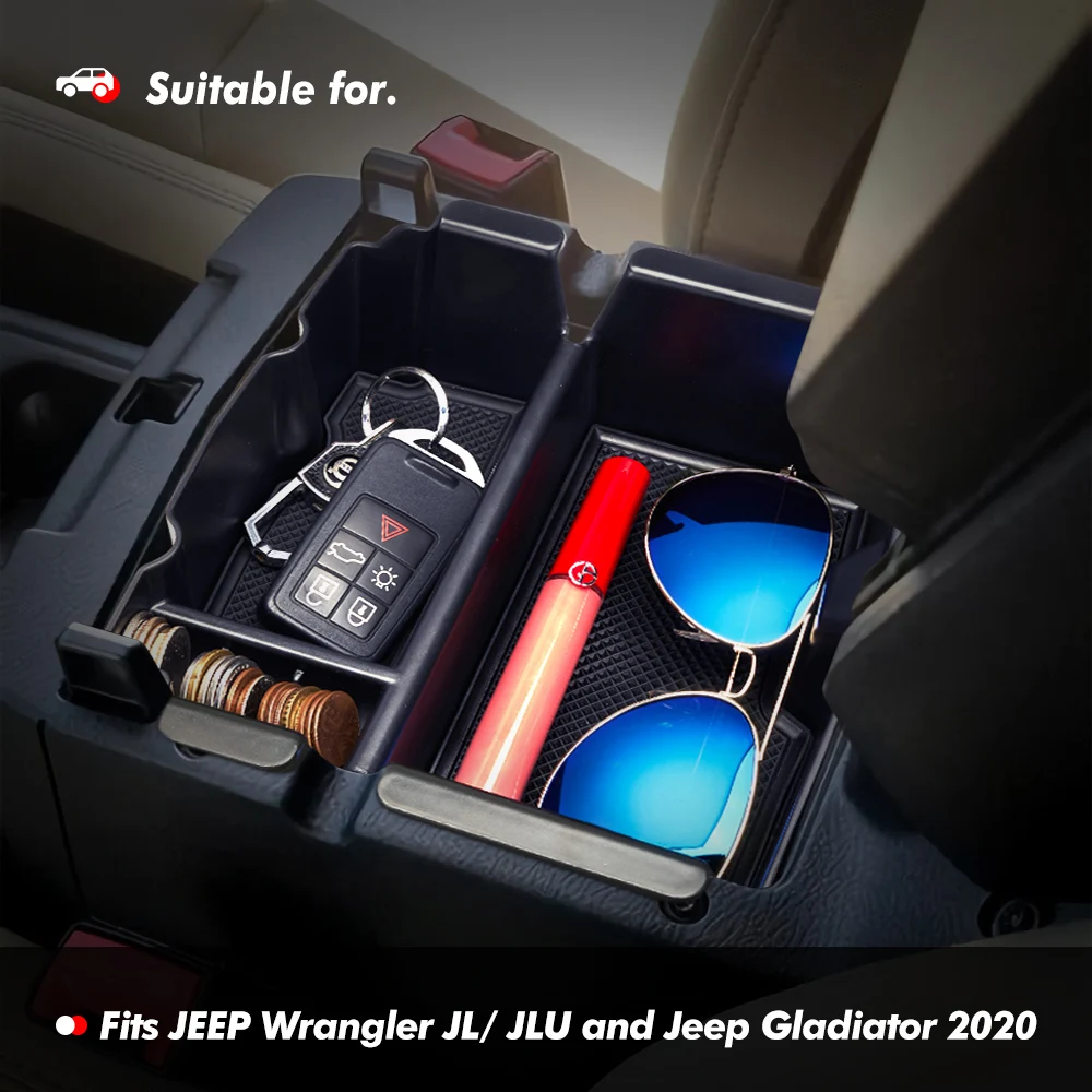 Центральная консоль Органайзер лоток коробка для хранения для Jeep Wrangler JL/JLU- для Jeep Gladiator автомобильные аксессуары подлокотник коробка