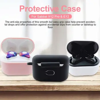

New Protective Cover for Sabbat E12 X12PRO Bluetooth Wireless Headset LSR Liquid Silicone Charging Box Protective Case With Hook
