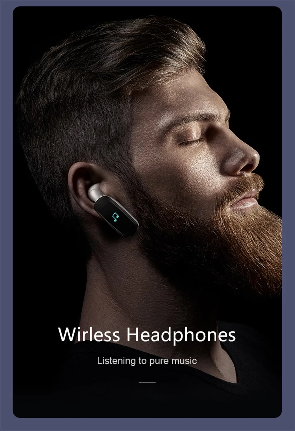 Умный браслет с Bluetooth наушники гарнитура смарт-браслет пульсометр фитнес-трекер Смарт-часы 812#2