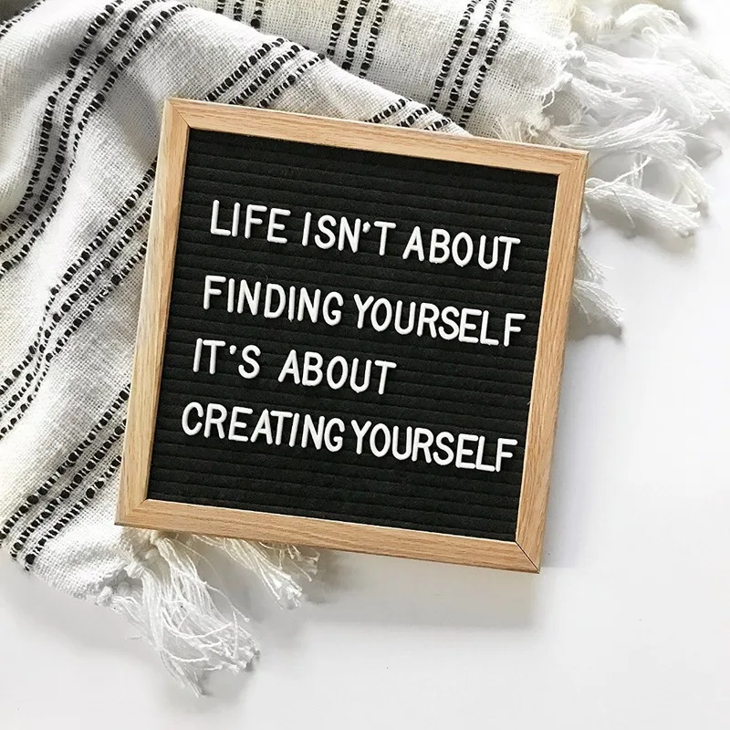 

Tablero de letras де fieltro marco de madera logotipo intercambiable tablero de mensajes de carácter цифровой decoración de la»