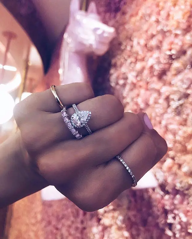 Bling Big 5A CZ Кристалл Свадебные кольца на палец 100% 925 кража серебро любовник сюрприз