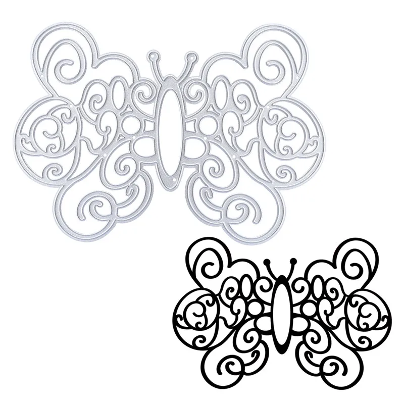  GJCrafts Wedding Invitation Lace Dies Butterfly Metal Cutting Dies Scrapbooking Stamps and Dies for - 4.00047E+12