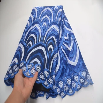 

2019 Latest Nigerian Laces Fabrics High Quality African Laces Fabric for Wedding Dress French Tulle Lace with Beads