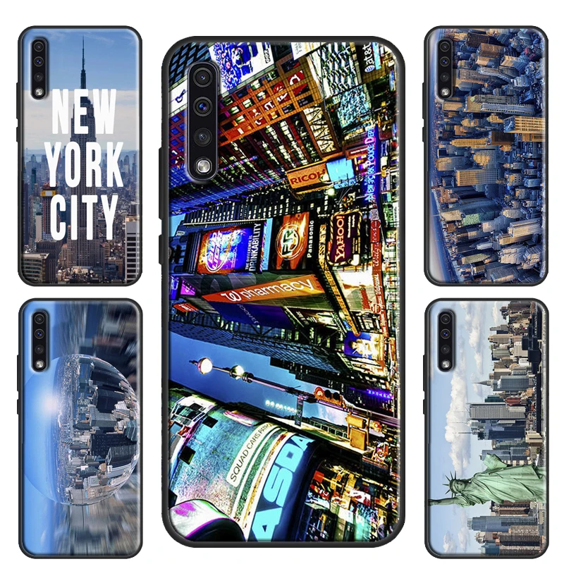 NEW YORK BROOKLYN BRIDGE TOWER NIGHT Case For Samsung A32 A12 A52 A72 S21 Ultra S20 FE Plus A50 A70 A02S A21S A31 A51 A71 Cover | Мобильные
