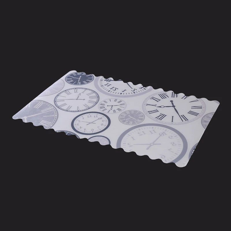Simple style tablecloth PVC Japanese-style isolation rectangular mat waterproof and oil-proof tableware mat 4 pieces/set