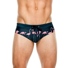 Сексуальный мужской Плавание ming треугольные трусы пляжные Фламинго бикини, купальник, лето Спортивный Плавание серфинг Плавание костюм Maillot De Bain