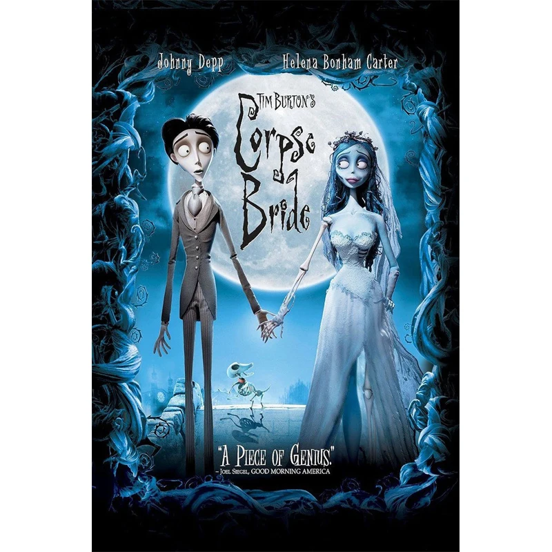 Tim Burtons Corpse Bride 2005 Movie Silk Poster 13x30 inch