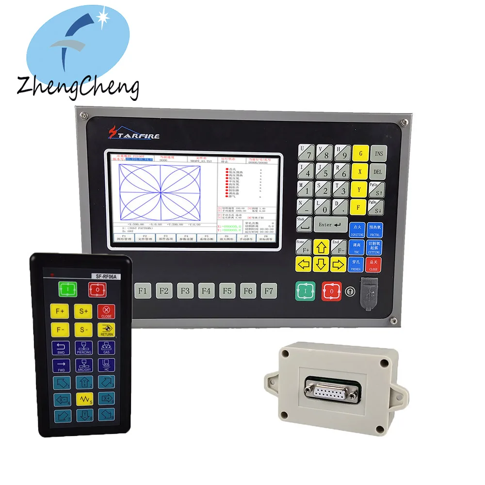 

CNC 2-axis cutting machine system kit Plasma flame cutting machine controller SF-2100C + Wireless remote control SF-RF06A