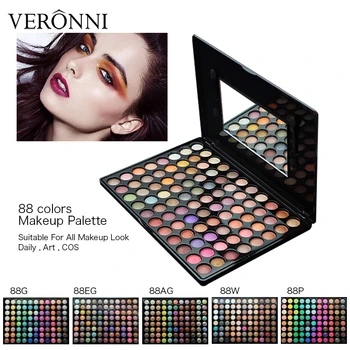 

VERONNI 88 Colors Eyeshadow Makeup Pallete Matte Eye shadow Palette Shimmer Eyeshadow Powder Pigment Cosmetics