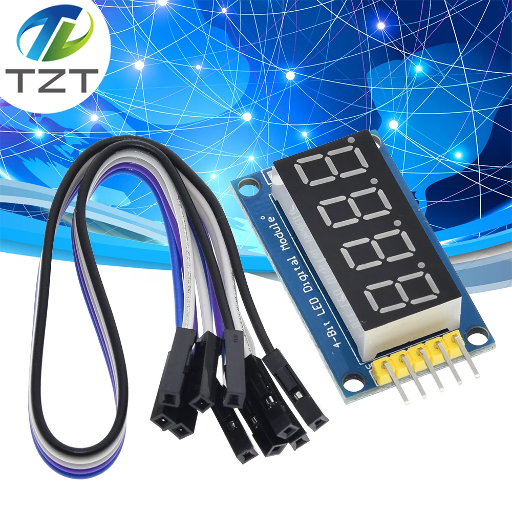 4 Bits Digital Tube Led Display Module Four Serial For Arduino 595 ...