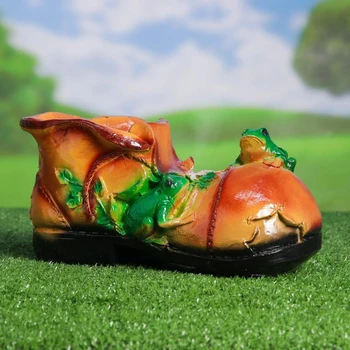 

Figured kashpo "shoe with frogs 28*14*14 cm 628360