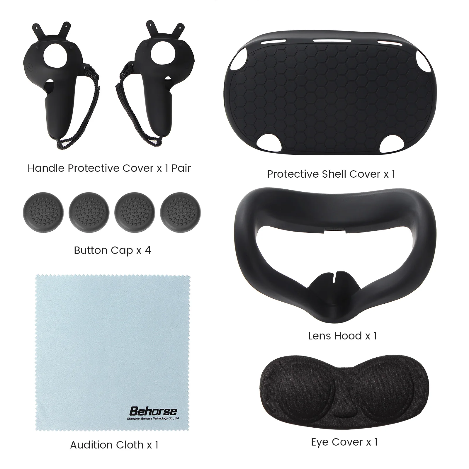 Oculus Quest 2 Case VR Touch Controller Shell Lens Rod Cap Handle Grip Protective Cover Set For Oculus Quest 2 VR Accessories 