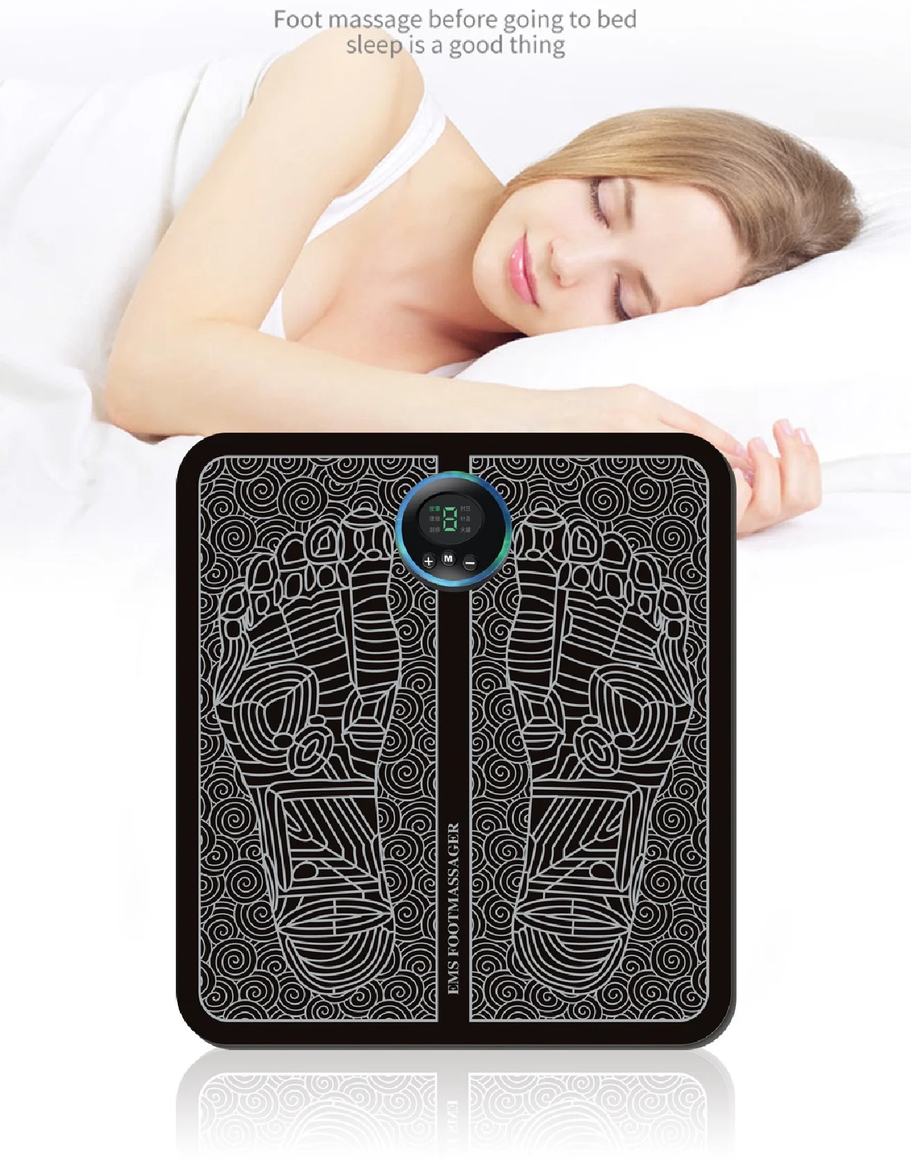 Tens fisioterapia Fußmassagegerät Matte Massageador pes muscular Electric EMS Health Care Entspannungstherapie fisic_voghion.com