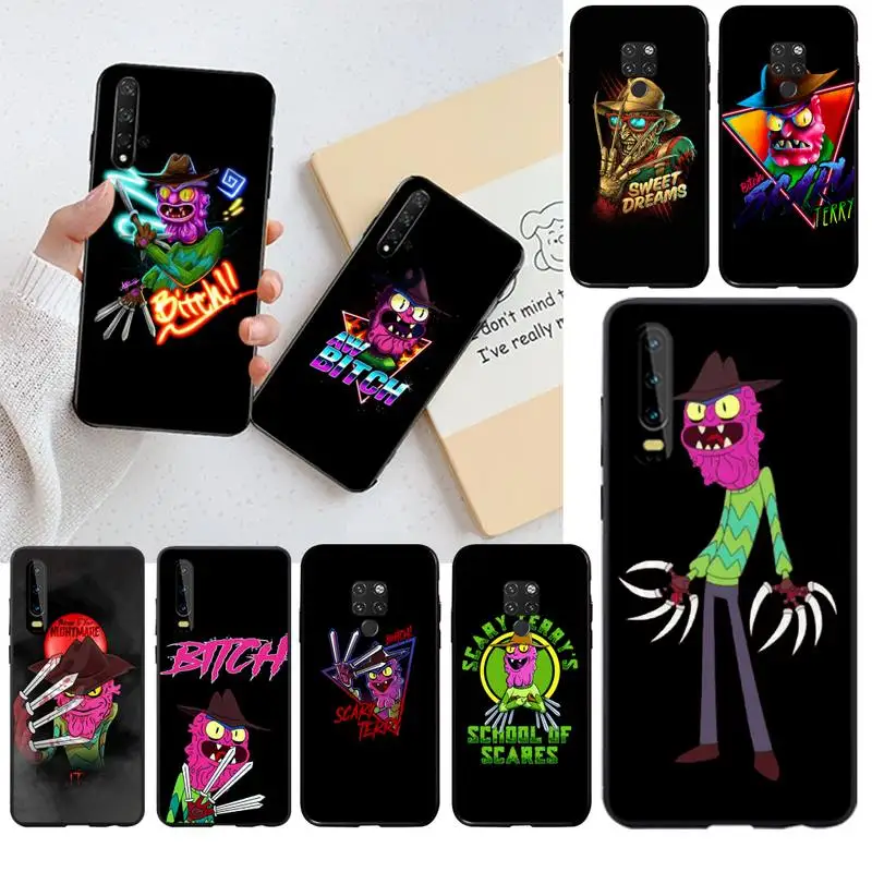 

HPCHCJHM Cartoon Scary Terry Custom Photo Soft Phone Case for Huawei P30 P20 lite Mate 20 Pro lite P Smart 2019 prime