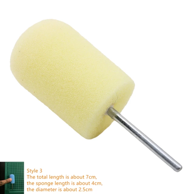 Auto Wheel Polishing Sponge Used for Electric Drill 3inch/ 4inch Burnishing Ball Polishing Cone Car Hub Buffing Sponge Green