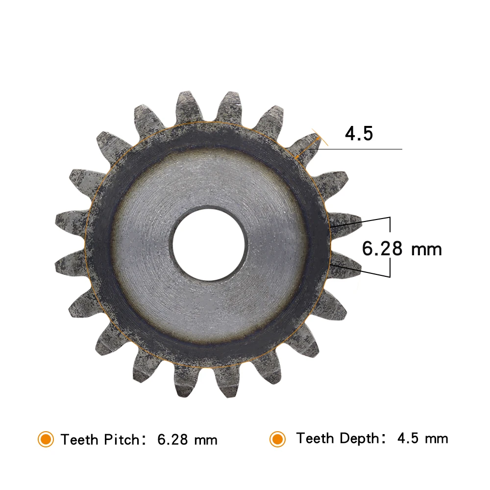 Flat Gear 2M-21/22/23/24/25/26/27/28/29/30T SC45# Carbon Steel Cylindrical Gear Height 20 mm High Frequency Quenching Teeth motor gear,transmission gear,electric bike gear,cassette deck tape gear,electric chain saw gear
