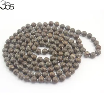 

Free Ship 54inch 8mm Red Snowflake Obsidian Beads Long Necklace Exclusive Neon Yoga For Women Bohemian Accessories Necklace