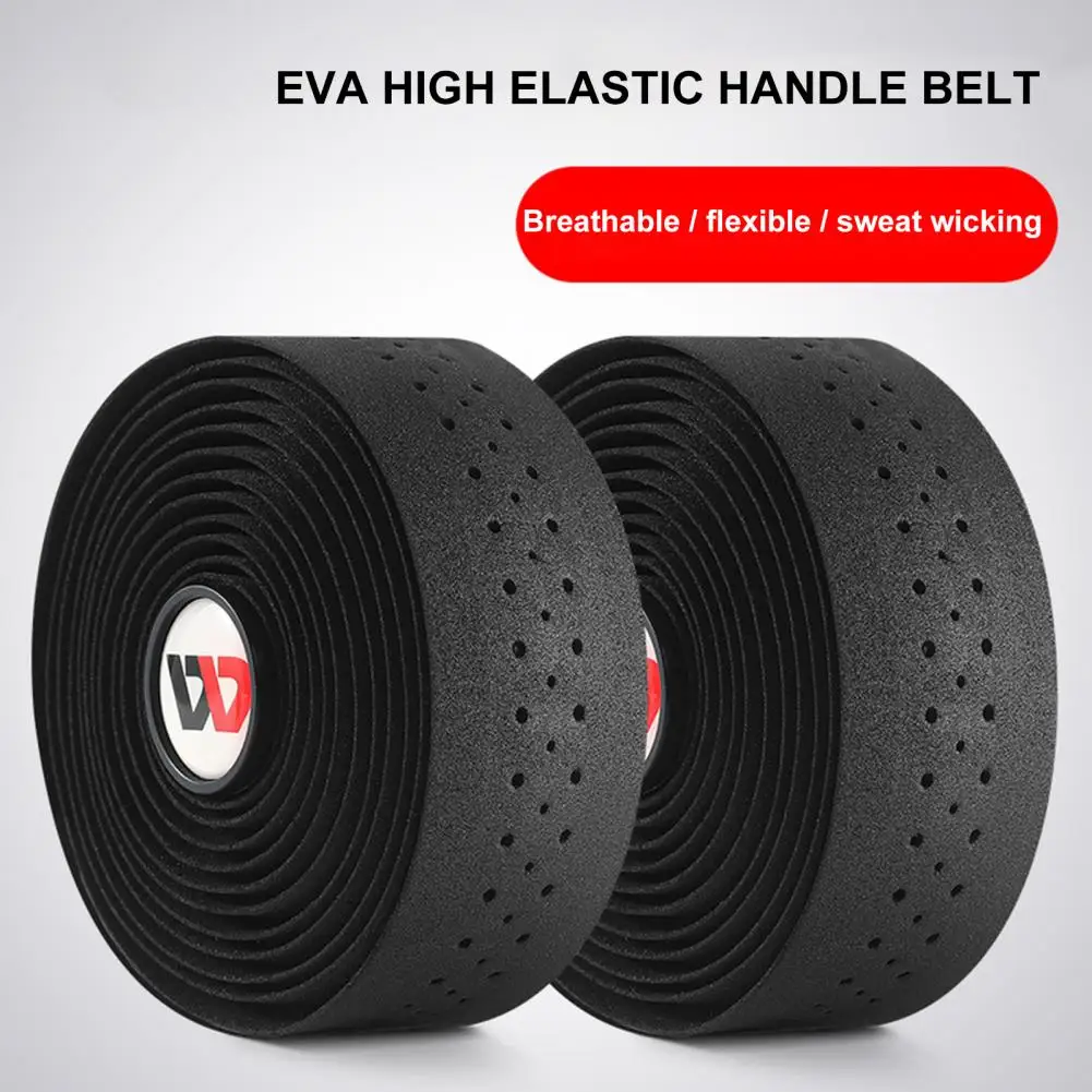 1 Set EVA Bar Tape High Tenacity Handlebar Tape Adhesive Bike Handle Shock Absorbing Bar With Hole for Road Bike
