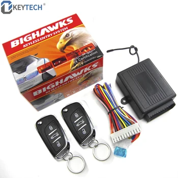 

OkeyTech Car Auto Remote Central Kit Door Lock Locking Vehicle Keyless Entry System New With Remote Controllers Car Alarm System