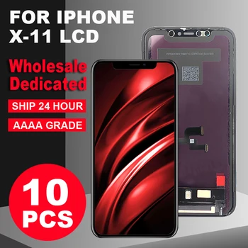 

GradeAAA+++10pcs / lot LCD Display For iPhone X XS X XR XS max X11 Assembly Touch Screen Digitizer! No dead pixels+tools