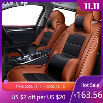 

KADULEE custom real leather car seat cover for Mazda 3 6 2 C5 CX-5 CX7 323 626 M2 M3 M6 Axela Familia auto accessories styling