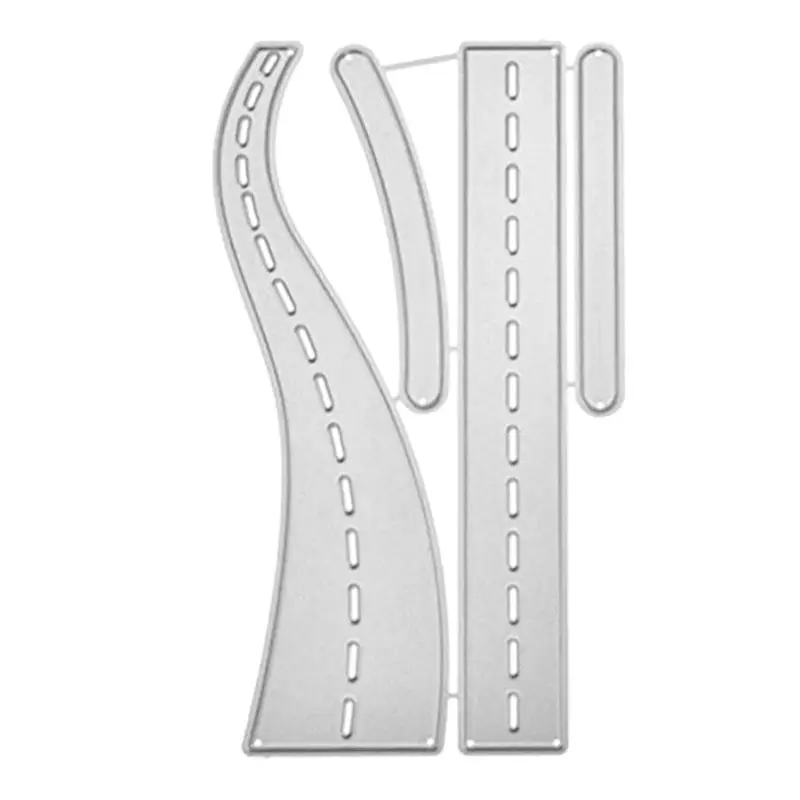 Road Metal Cutting Dies Stencil Scrapbooking DIY Album Stamp Paper Card Embossing Decor Craft | Дом и сад