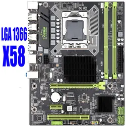 X58 LGA 1366 материнская плата LGA1366 поддержка регистровая и ecc-память DDR3 и xeon USB3.0 AMD RX серии заклинание HUANANZHI