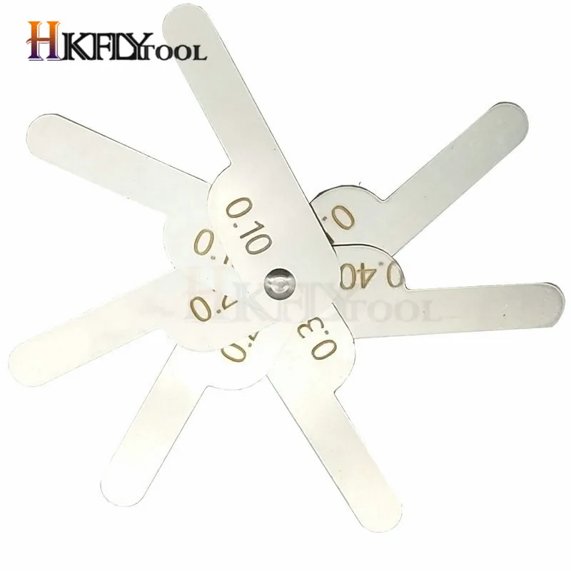 Dental Interproximal Reduction Gauge Measure Tooth Gap Stainless Steel Reciprocating Feeler Gauge Measuring Caliper