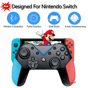 

Newest Gamepad For Nintend Switch Pro Bluetooth Wireless Pro Controller Gamepad Joypad for NS Console Joystick Dual Vibration