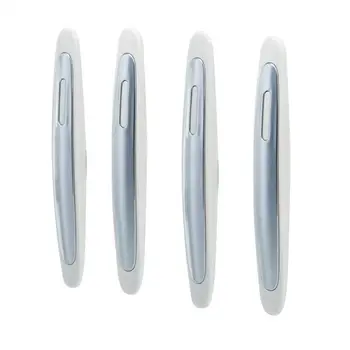 

White+Silver Car protection strip Anti-Collision Guard Strip Universal ABS+PVC