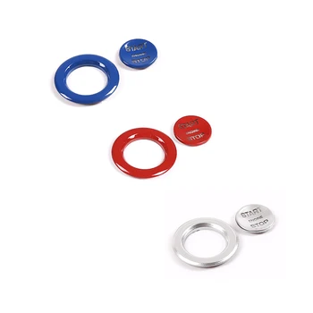 

4 Colour ABS Car Engine Start Stop Button Trim for Land Rover Discovery Sport LR5 Range Rover Sport Vogue Evoque 17-19 Accessory