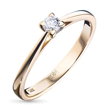 

A ring of red gold diamond e0201kts10153900