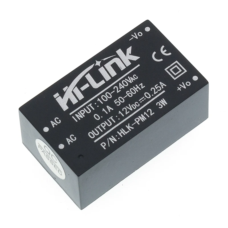 Nouveau HLK-PM12 Climatisation-DC 220 V à 12 V Step-down Module D'alimentation ménage Switch Nouveau HLK-PM12 Climatisation-DC 220 V à 12 V Step-down Module D'alimentation ménage Switch