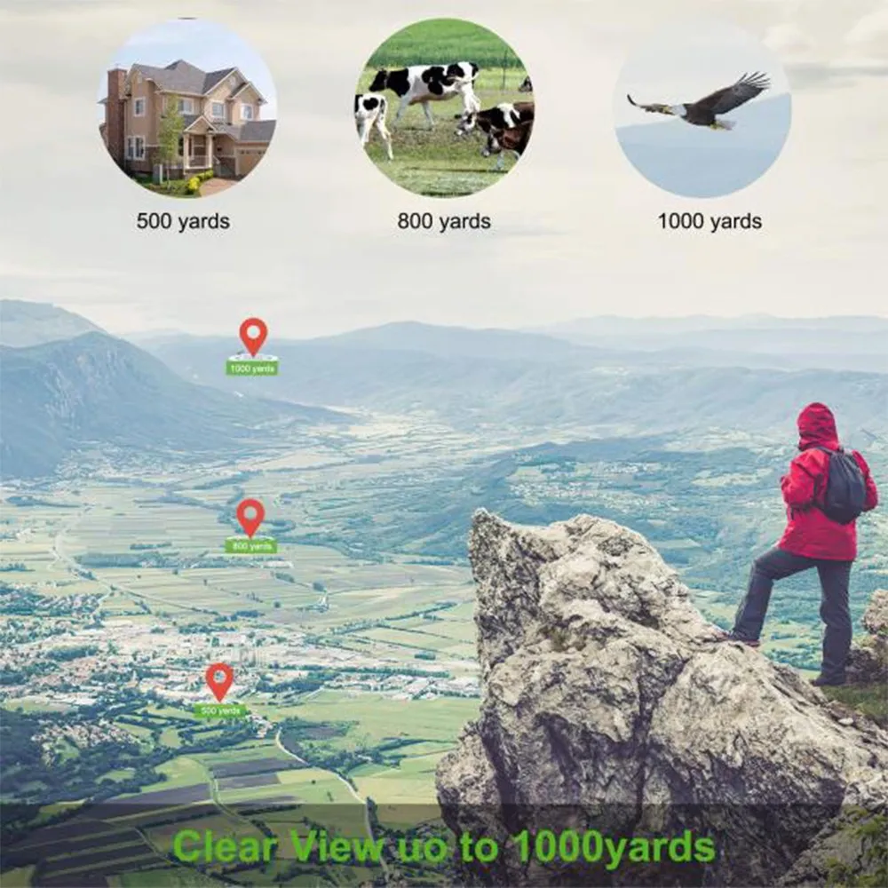 telescópio monocular portátil com tripé + clipe para esporte ao ar livre