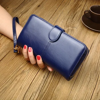 

Buckle Multifunction Wallet New Solid Color Purse Female Atmospheric Wallet