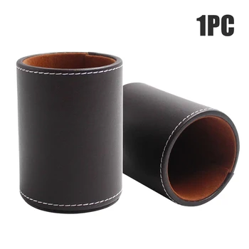 

PU Leather For Home Office Bedroom Container Modern Makeup Brush Pen Holder Storage Box Business Desktop Organizer Portable