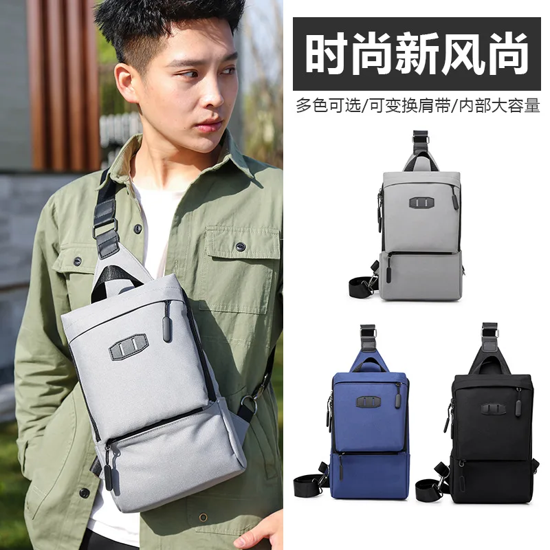 

Chest Pack MEN'S Messenger Bag Korean-style Popular Brand Sling Bag Sports Outdoor Casual Student Bag Men Travel Chest Pack