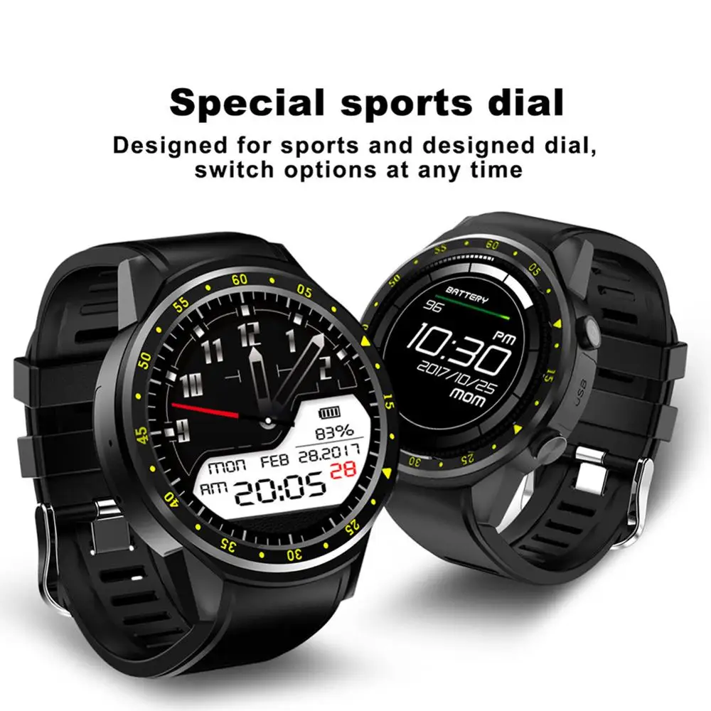 

F1 Tracker Watch GPS Heart Rate Smart Watch GPS Clock Running Multi-Mode Sport Pedometer SIM Card For apple IOS Android Huawei