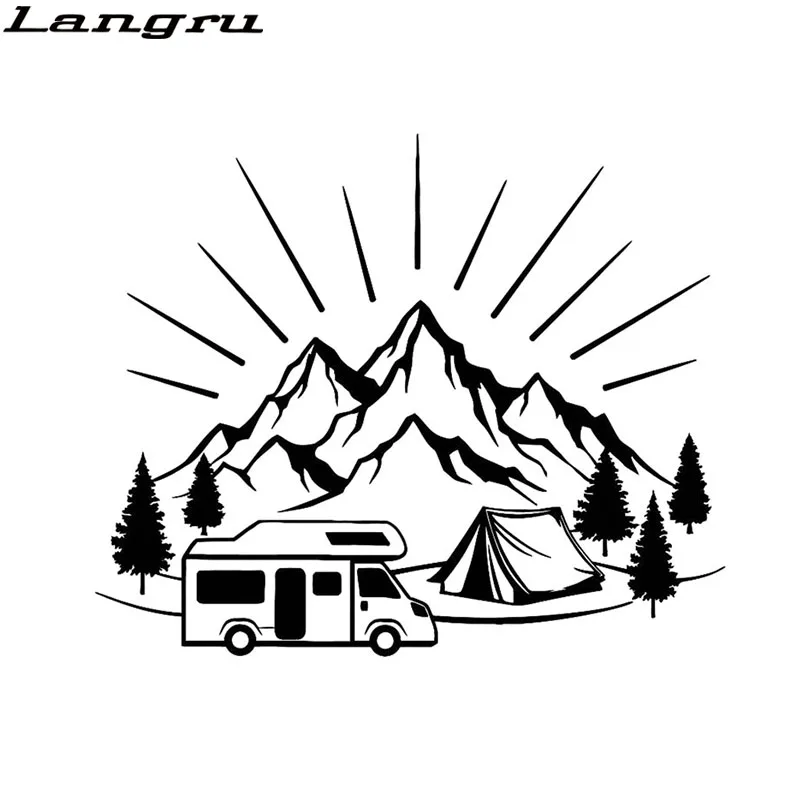 Langru 18 3 см * 14 8 палатка для кемпинга путешествия горы пейзаж авто-Стайлинг