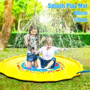 

Lawn Games Pad Inflatable Spray Water Cushion Family Pat Swiming Pool PVC 170cm Play Water Mat Garden Game