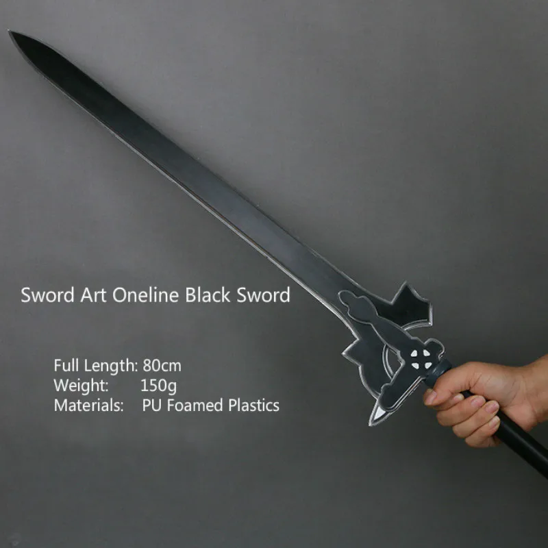 80センチメートル1 1 Puコスプレ剣アートオンライン黒剣説明者白剣ダークリパルサー武器おもちゃanimeted剣プレーヤーのため おもちゃ 刀 Aliexpress