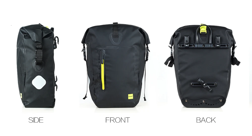 Perfect 25L-27L Waterproof Bike Bag MTB Road Bike Bicycle Rear Rack Pannier Bag Cycling Rear Seat Bag Shoulder Bag Bike Accessories 47