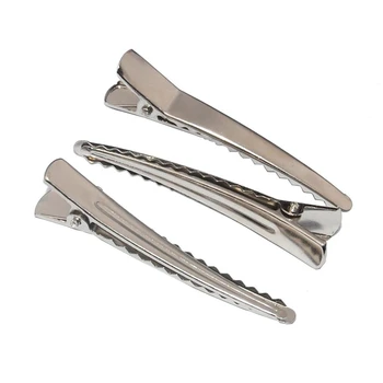 

100 pc 4.5 cm Silver Alligator Hair Clips