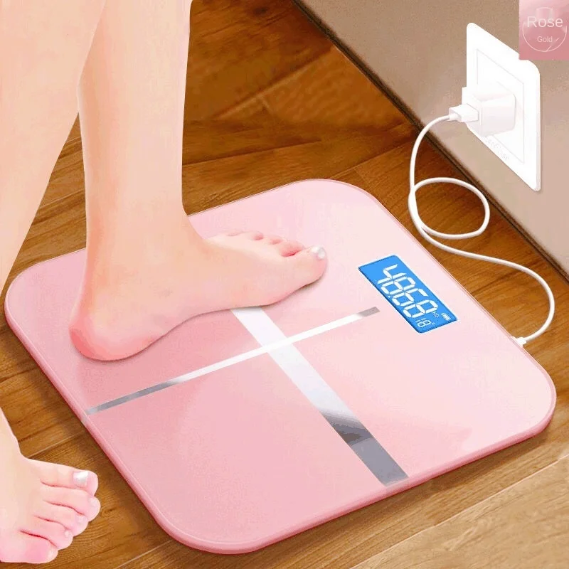 Weight Scale Small Electronic Scale Accurate Rechargeable Home Body Scale  Body Fat Scale High Precision Weighing Healthy Life - AliExpress