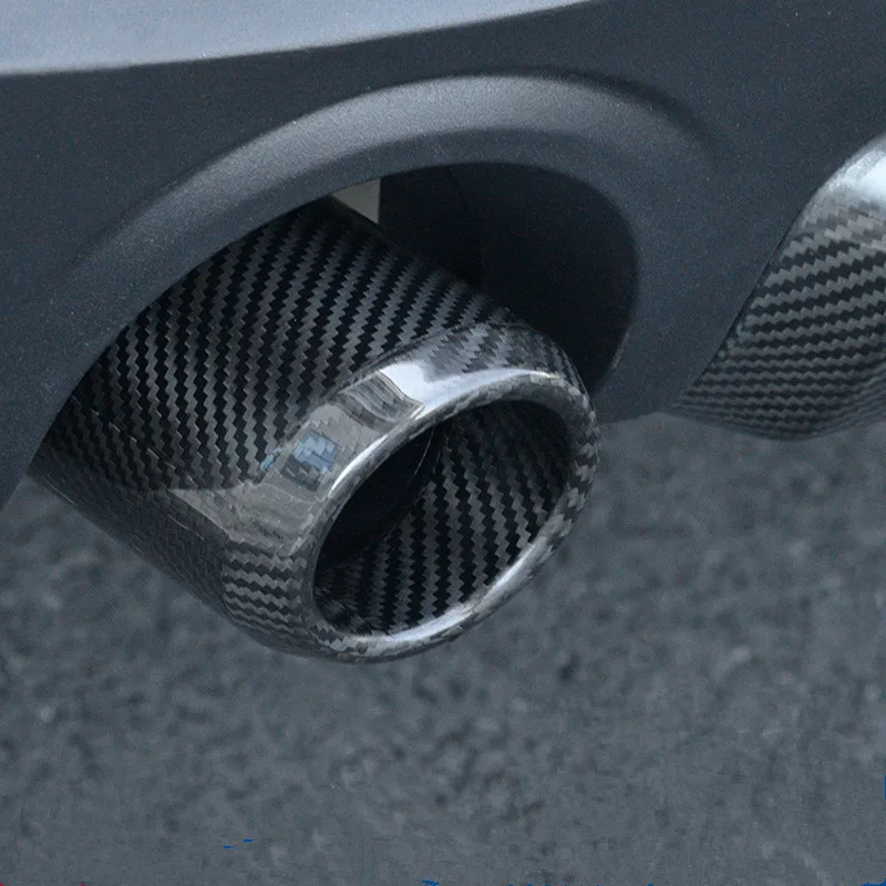 Задний глушитель выхлопной трубы из настоящего углеродного волокна для Mini Cooper F54