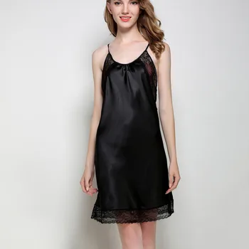 

SAGACE 2020 Strap Nightdress Pajamas Women Sexy Underdress Pajamas Nightgown Dress Summer Sexy Satin Sleepwear Lingerie New