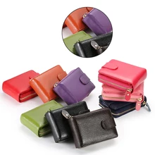 Мужской кошелек-клатч из воловьей кожи с держателем для удостоверения личности, Держатель Для водительских прав, корейский женский кошелек на молнии, многофункциональный держатель для карт