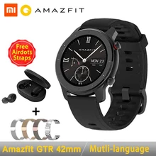 Global Version Amazfit GTR 42mm Smart Watch 42 Women Men SmartWatch AMOLED Display 5ATM GPS & GLONASS BT5.0 for Xiaomi Phone IOS Global Version Amazfit GTR 42mm Smart Watch 42 Women Men SmartWatch AMOLED Display 5ATM GPS & GLONASS BT5.0 for Xiaomi Phone IOS